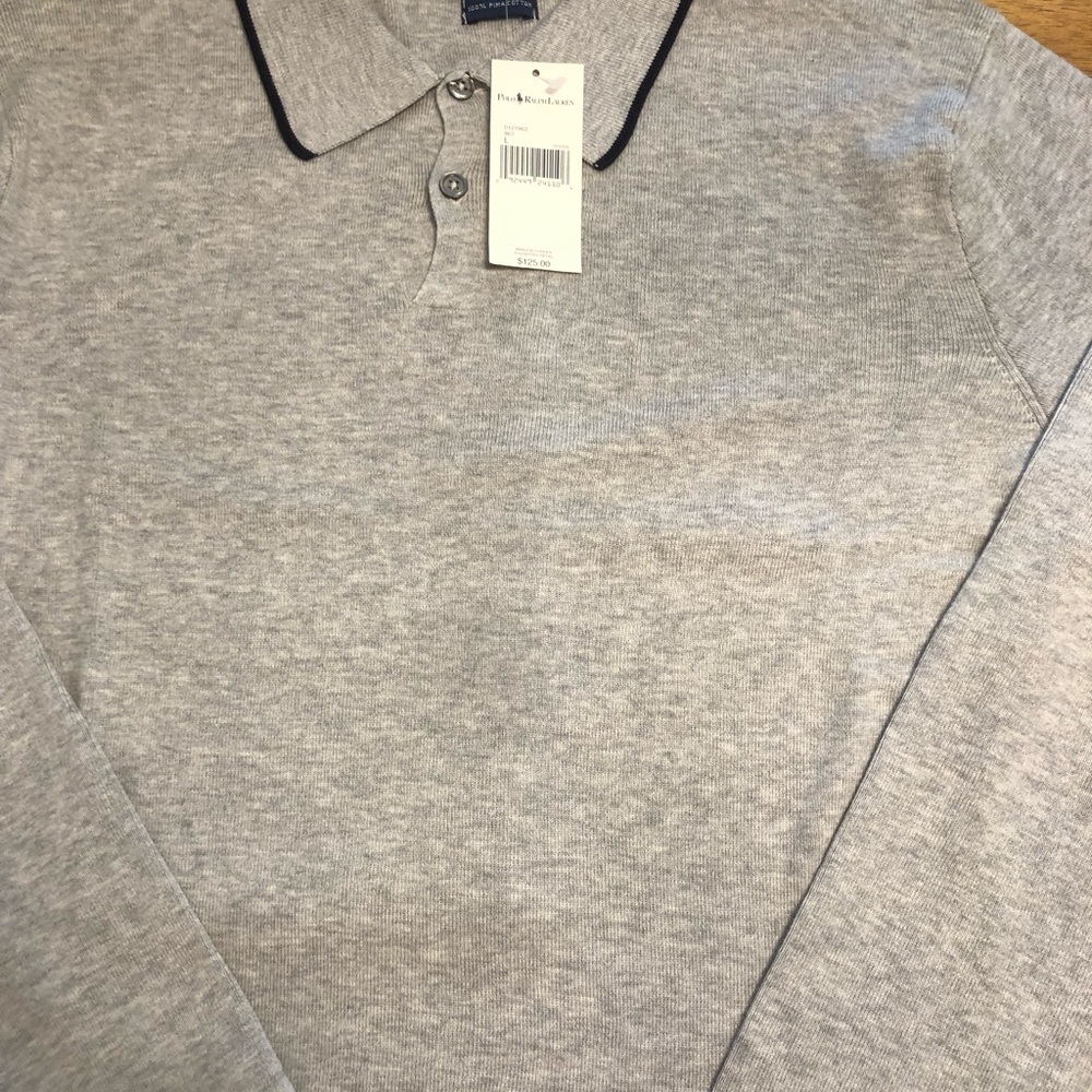 Polo Ralph Lauren , large 2 button dress shirt, Pima cotton brand new with tags